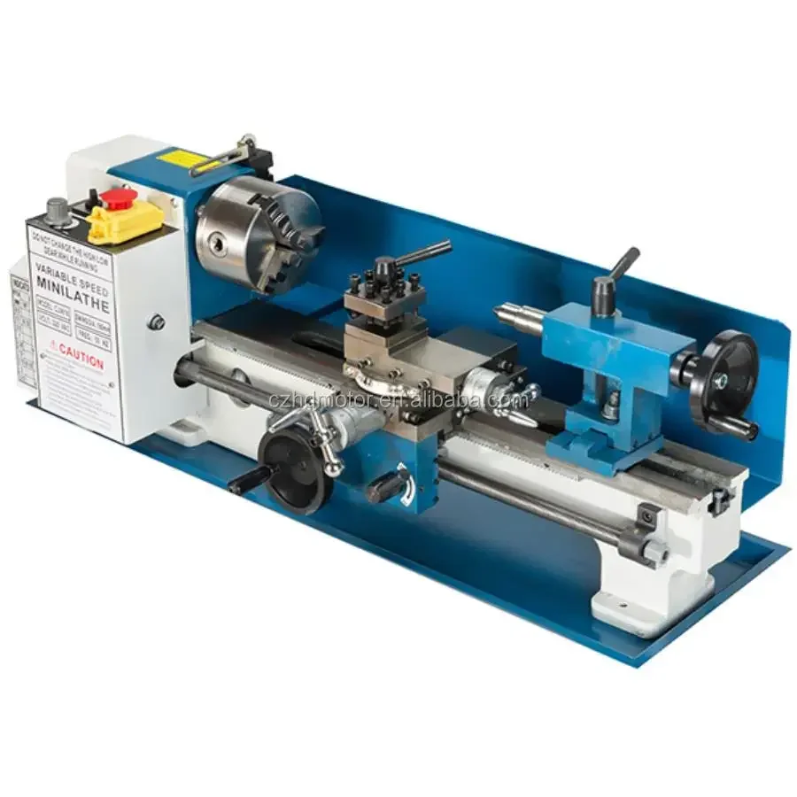 

0618 Metal Lathe 750W Brushless Motor Mini Bench Lathe Variable Speed Mini Lathe Machine