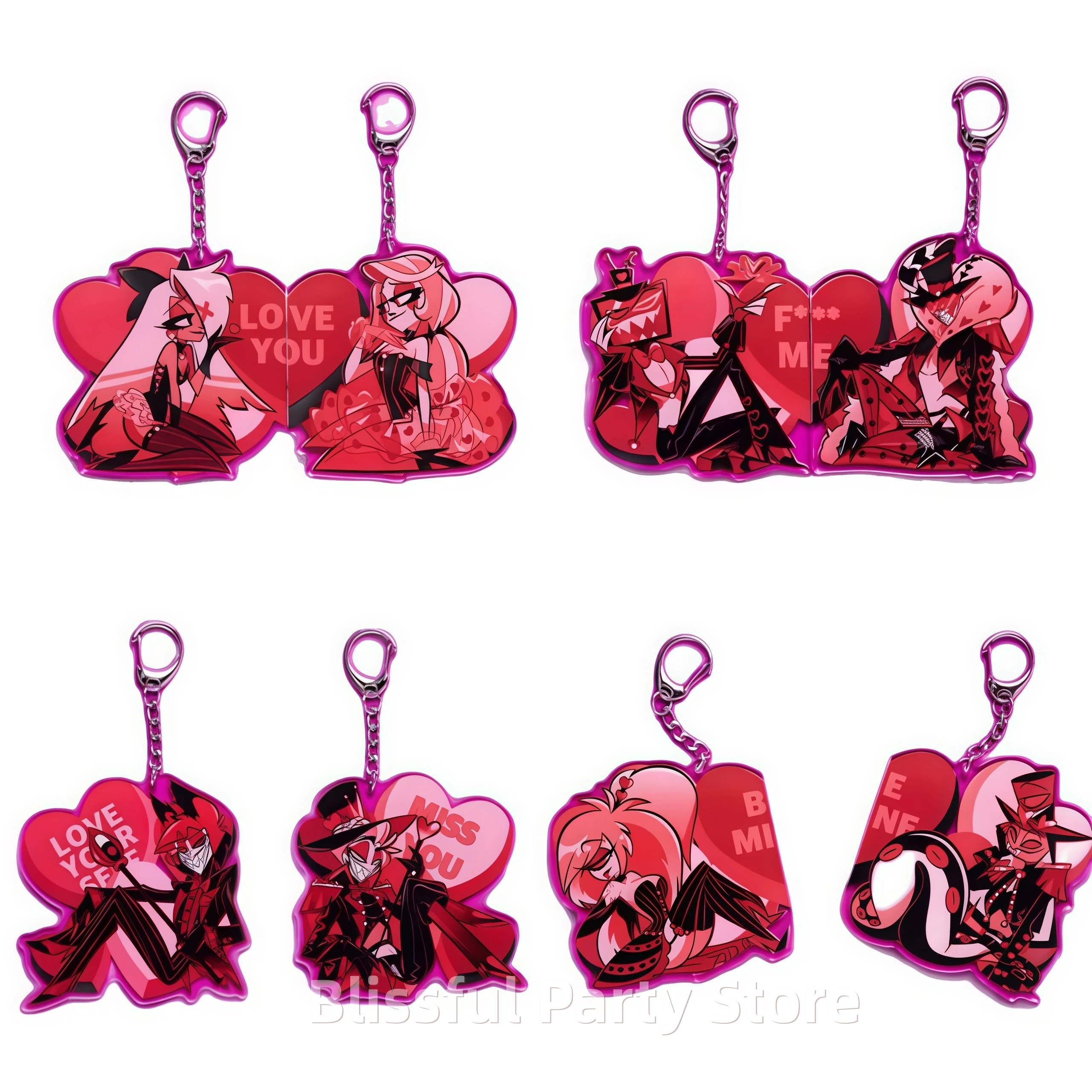 Hazbin Hotel Anime Figure Acrylic Keychain Charlie Morningstar
