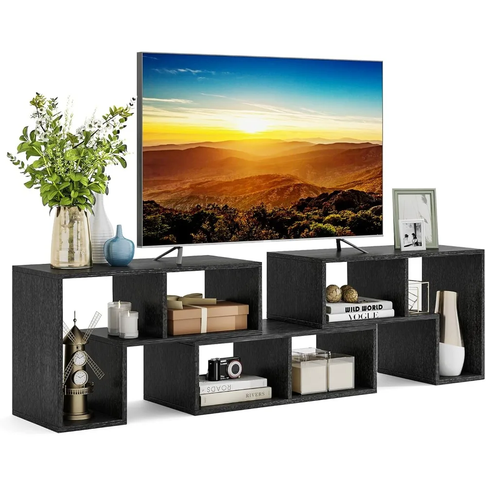 

Three piece TV station, free combination entertainment center with 50, 55, 60, and 65 inch TVs, minimalist modern TV table