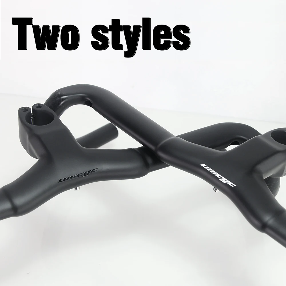 Ullicyc-Carbon Integrated Handlebar for Road Bicycle, Gravel Creston IC SL X, Full Internal Cable Routing, T1000, Cockpit Di2