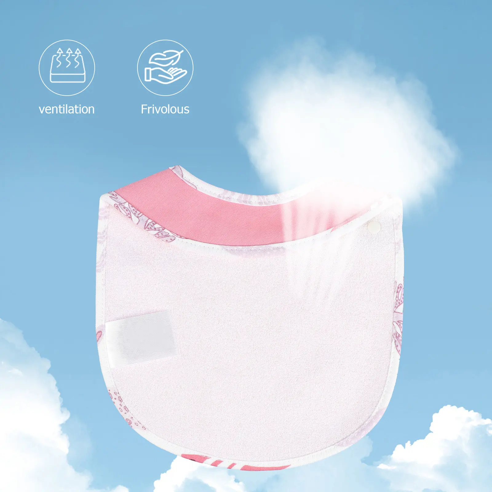 2Pcs Premium Combed Cotton Baby Bibs for Infants Soft Skin-Friendly Teething Eating Apron Reusable Washable Saliva Bibs Unisex
