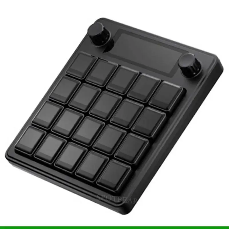 Teclado mecânico U55C AI com botão exibição dados hardware tela LCD 0,85 polegadas