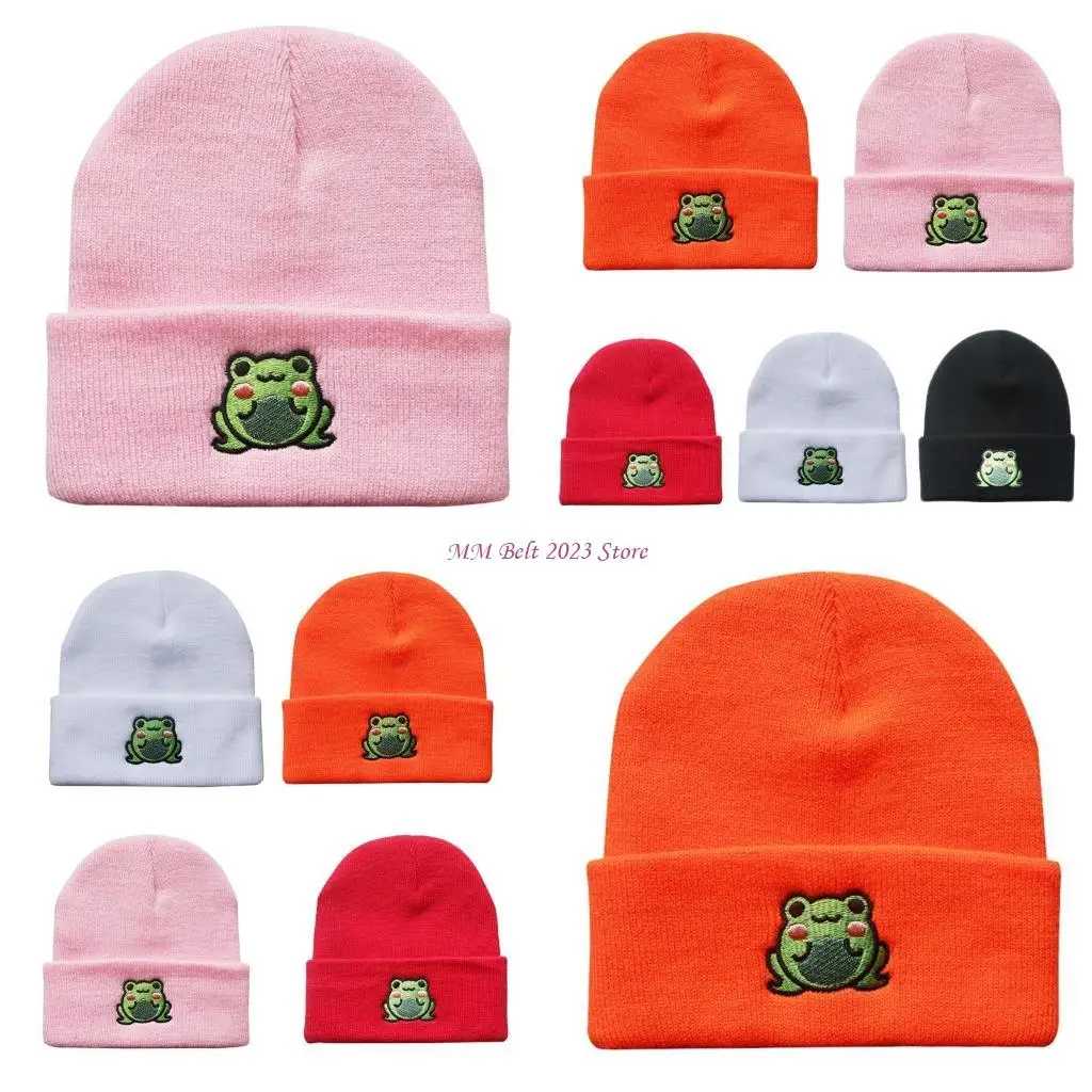 49ME قبعة صغيرة كرتونية لطيفة للنساء والرجال قبعة شتوية مكبلة بيني قبعة محبوكة #1