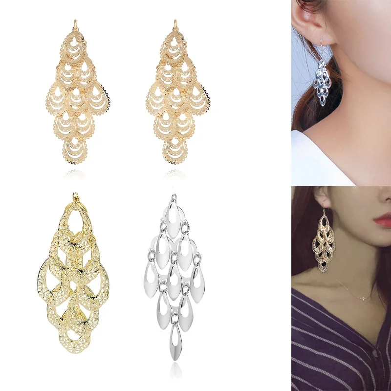 

Engood 60 шт. многослойные полые капли из сплава пуговицы DIY ювелирные изделия серьги ожерелье подвески швейная отделка и украшения ремесло