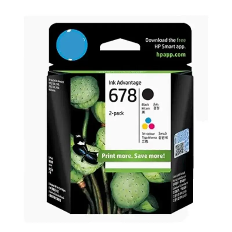 

480/330 Pages Yield at 5%A4 Original HP 678 Ink Advantage Set For HP 2548 2515 3515 3548 4518 2648 1518 1018 4648 Ink Cartridge
