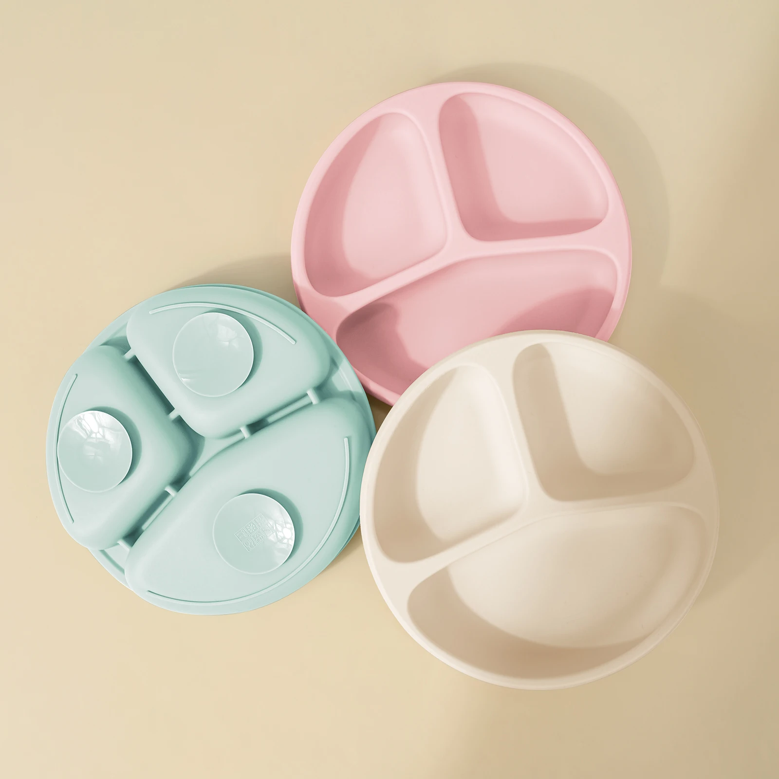 

TYRY.HU Baby Silicone Dining Plate Suction Cartoon Children Dishes Feeding Toddler Training Tableware Cute Kids Bowl