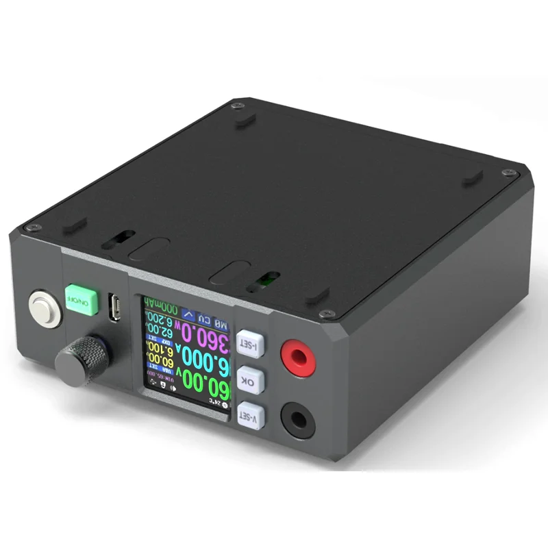RK6006 CNC DC voltage-regulated adjustable power supply Aluminum alloy Mobile phone repair Color screen power supply