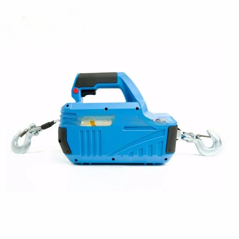 Portable small crane 220v household micro electric hoist remote control hoist small suspension traction