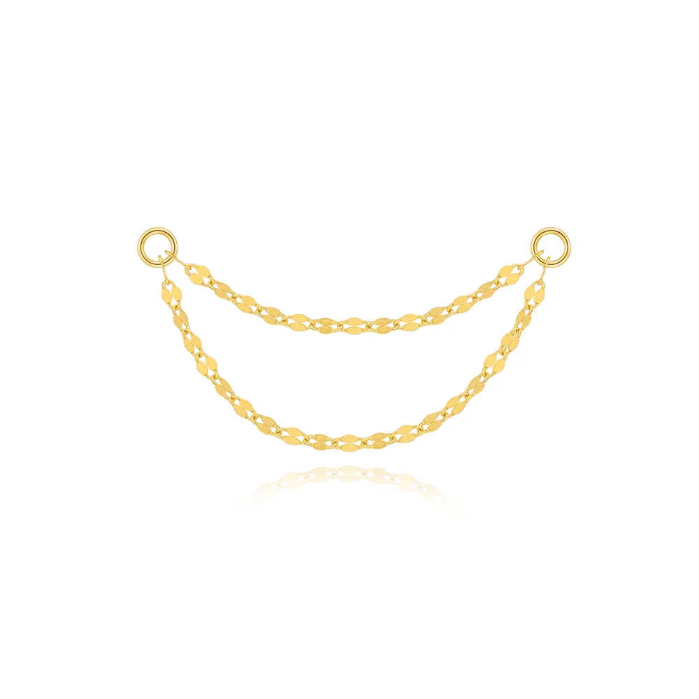 AIDE 925 Sterling Silber 9 Arten Zirkon CZ Kette Ersatzteile Rock Punk Hoop Piercing Hoops Tropfen Ohrring Edlen Schmuck Geschenk 1 stück