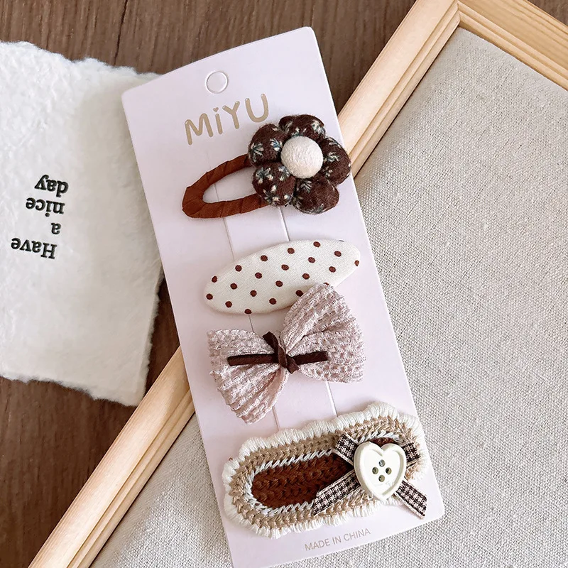 2025 Cute Bow Flower Hairpins Set Women Girls Children Hair Clips Pin Barrettes Accessories Hairclip Headwear Headdress Ornament — zdjęcie 7