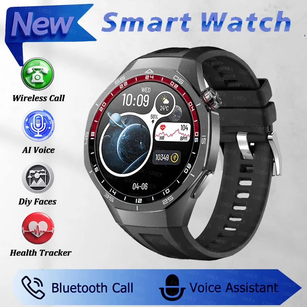 

1,52 HD, новинка для Android ios, умные часы, экран, GPS, траектория движения, пульс, Bluetooth-звонки, умные часы, водонепроницаемые, 2026 для мужчин