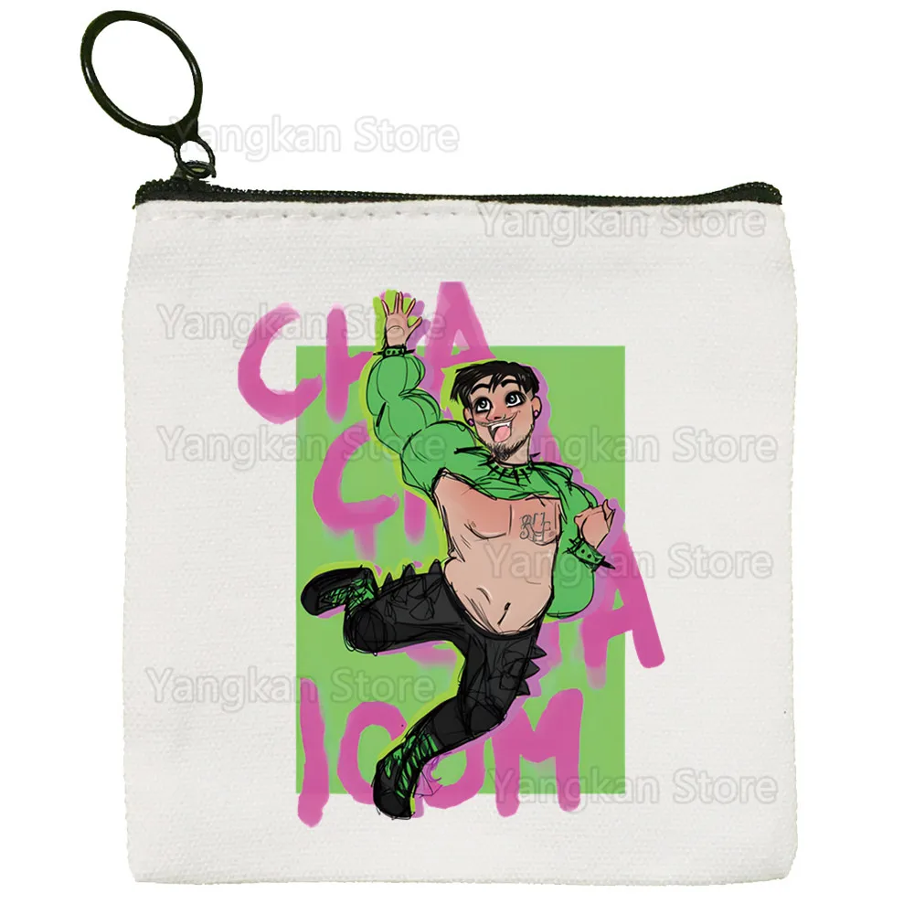 Kaarija Cha Cha محفظة نسائية للعملات المعدنية بسيطة للطالبات من القماش حقيبة مفاتيح لطيفة بمقبض صغير ومحفظة صغيرة #1