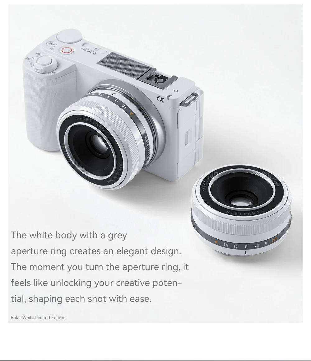 TTARTISAN 27mm F2.8 Autofokus-Kameraobjektiv für Fuji X Fujifilm XF Sony E Nikon Z Mount STM APS-C Eye Perception für XA7 XT100 – Detail 2