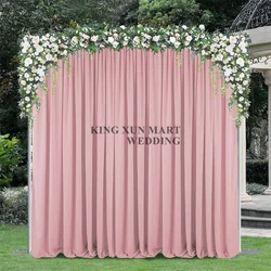 10x10ft Panel Polyester Wedding Backdrop Curtain Photo Booth Drape Stage Background Event Party Backdrops Decoration