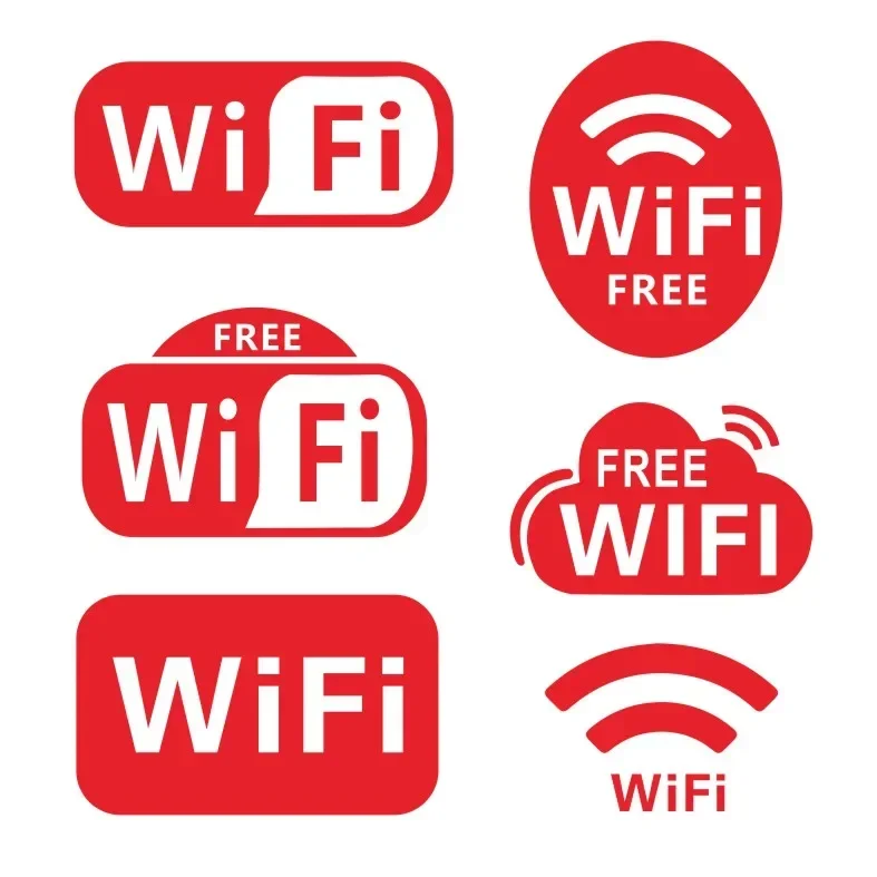 New Design Mobile WIFI Text Waterproof Vinyl Sticker Decal for Truck Windshield RV Camper Van Motorcycle Auto Exterior DIY Decor