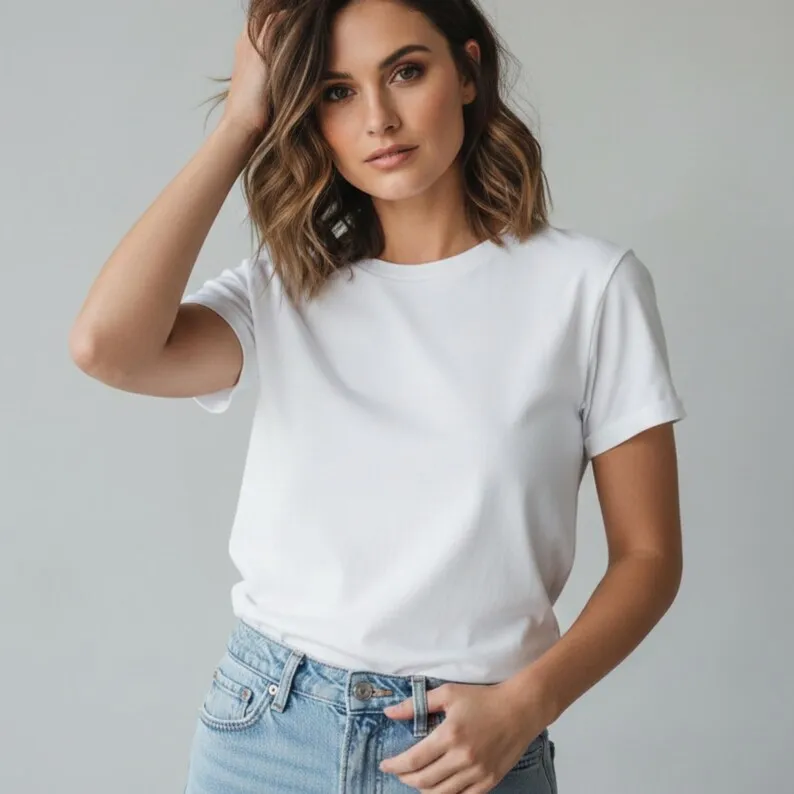 

Летние мужские и женские хлопковые футболки, однотонные, с круглым вырезом, коротким рукавом, белые, для пар, одежда