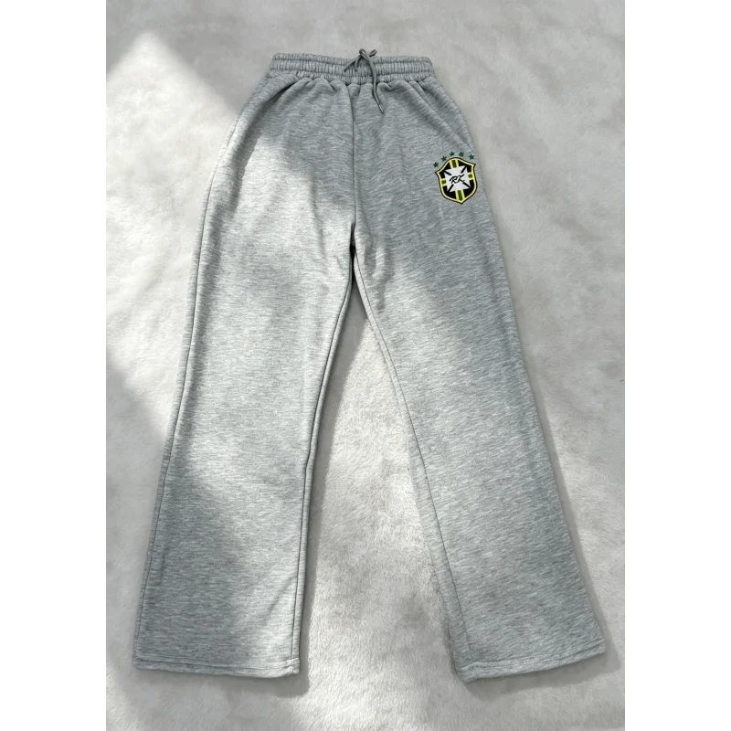 European and American high street fashion trend ins personalized embroidered sweatpants retro street trend y2k casual pants