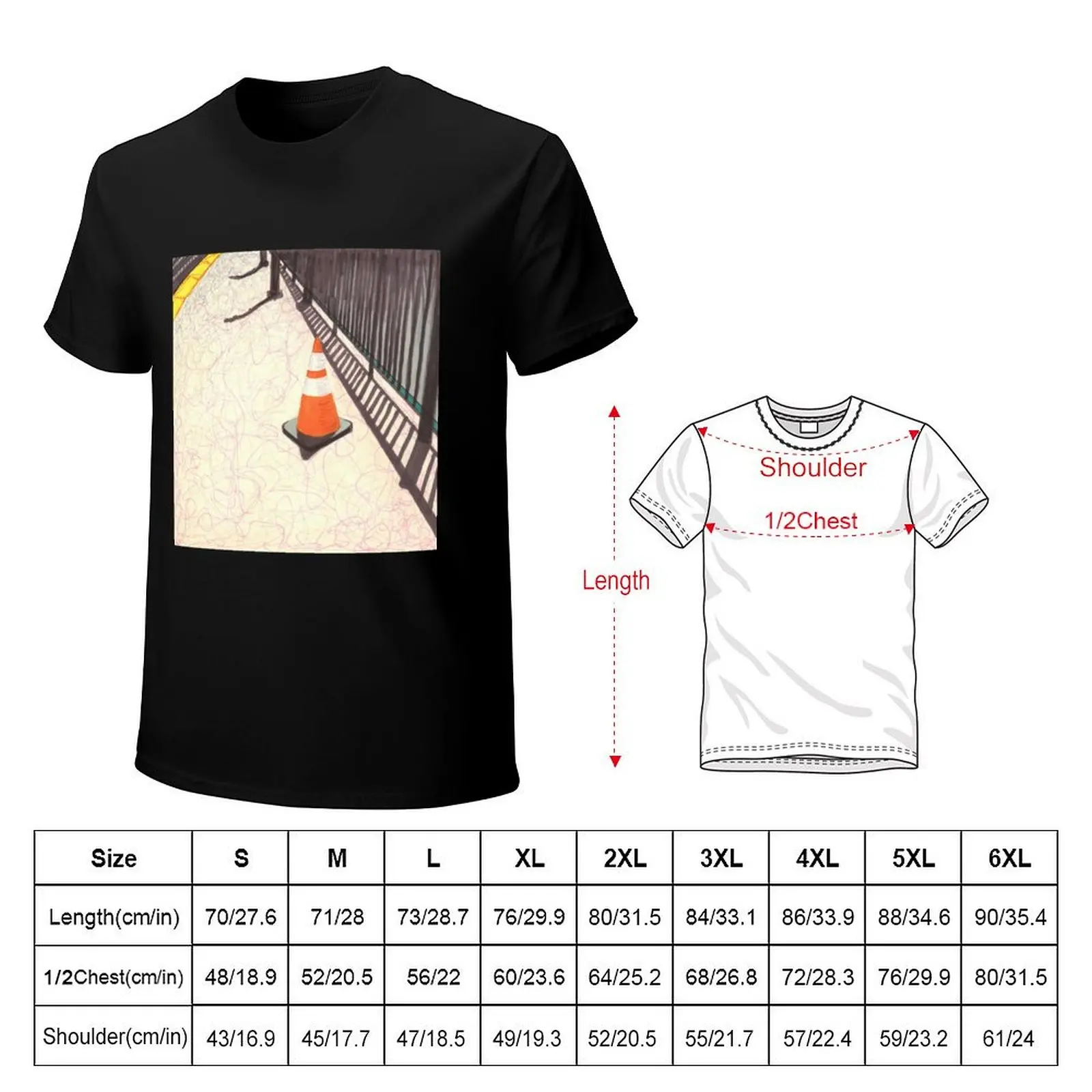 orange traffic cone T-Shirt Plus Size Everyday Tee Shirt