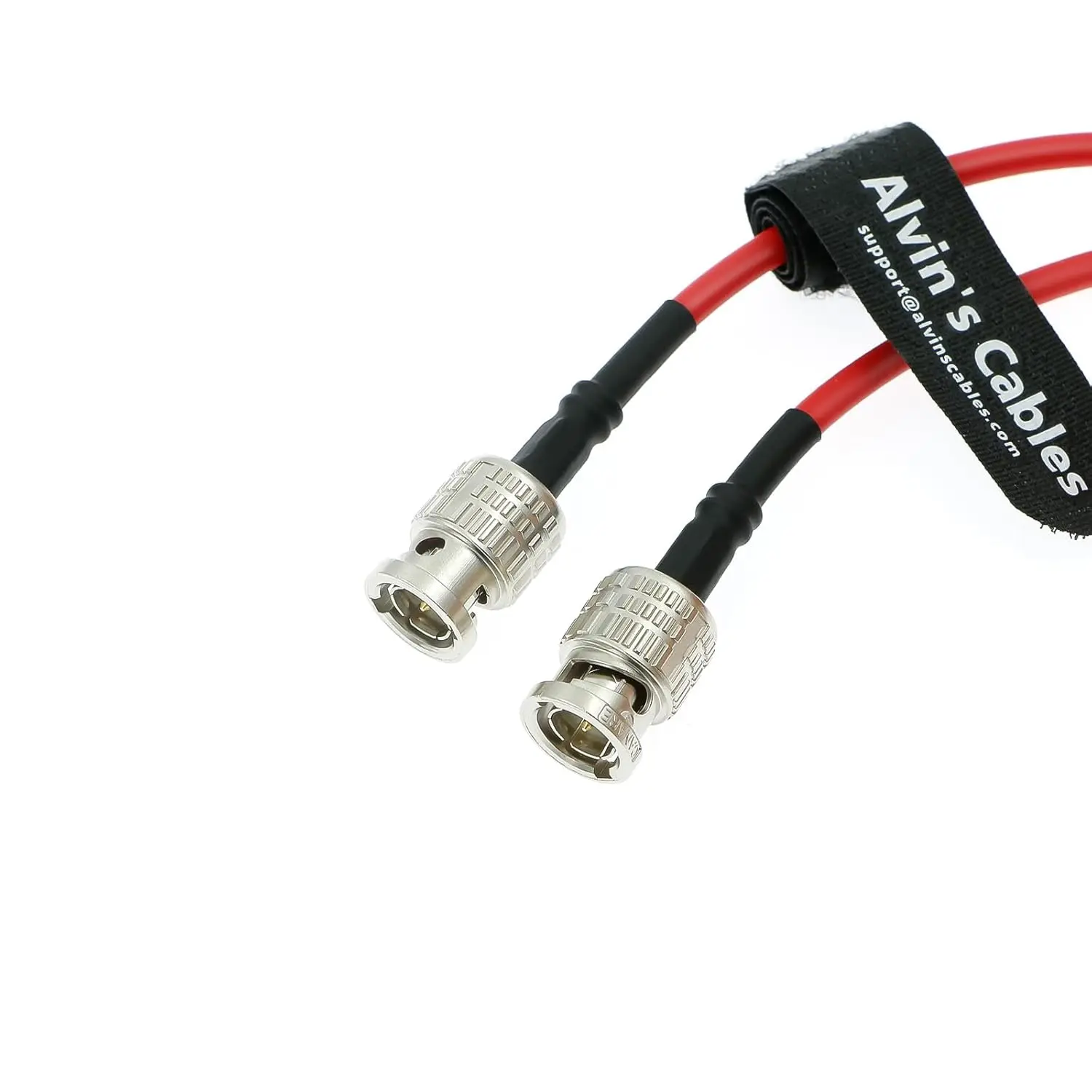 Alvin’s Cables 12G SDI Cable BNC Male to Male Cable for RED Komodo| Atomos Monitor Flexible Shielded Camera 50CM|19in, Red