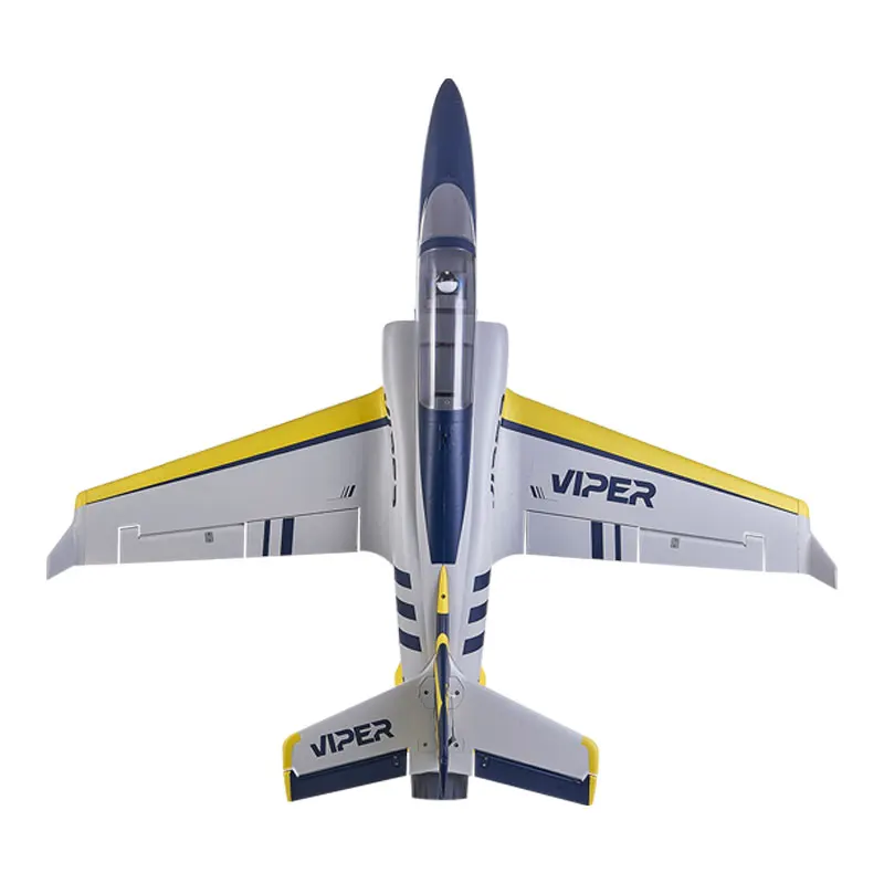 FMS Ducted Fan EDF 70mm Viper Jet Trainer Blue 6CH with Retracts Flaps PNP RC Airplane Model Plane Aircraft 15th Anniversary