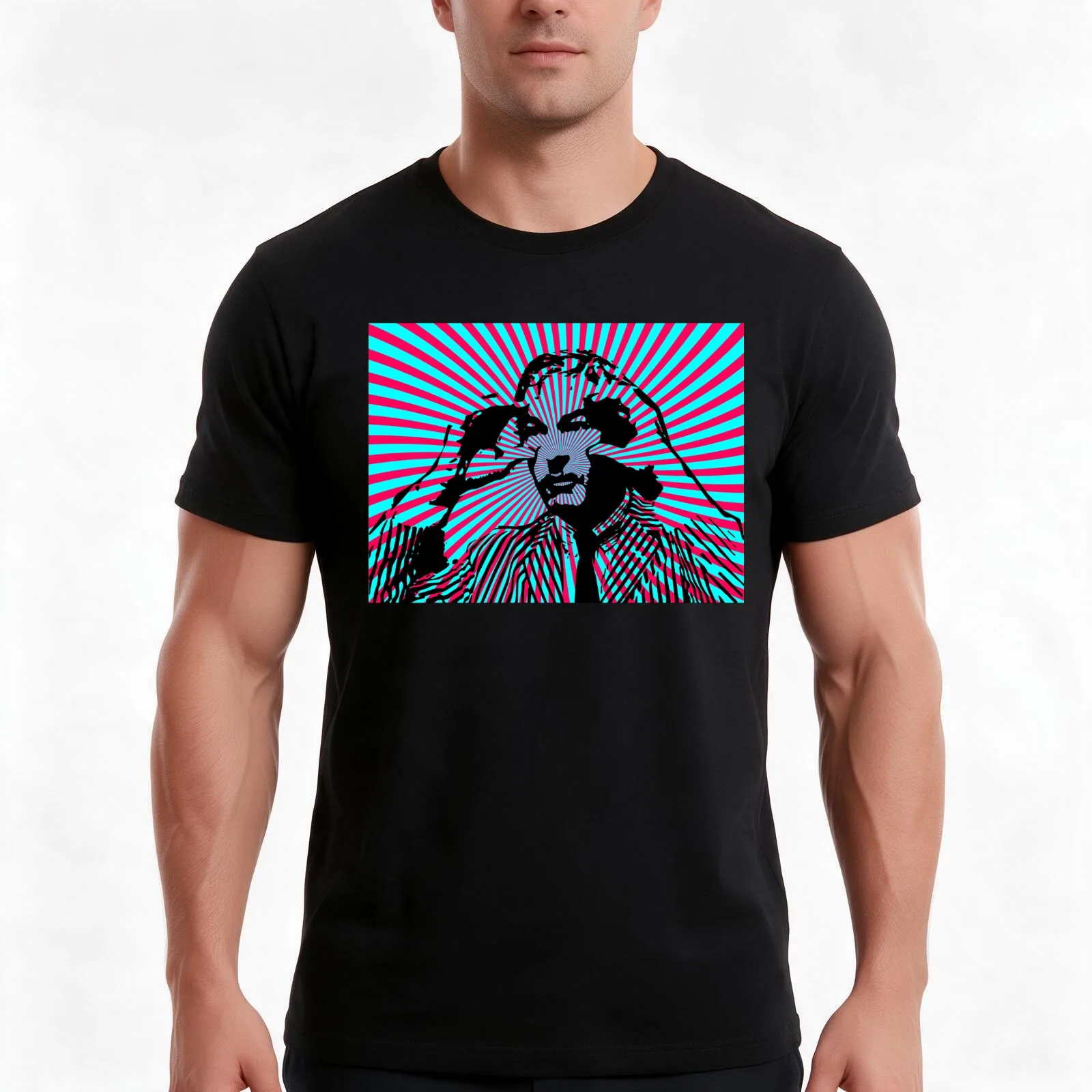 Timothy Leary- Open Your Eyes T-Shirt Summer Casual Cotton Tee Oversized Streetwear Tops Vintage Graphic Print 100% Cotton