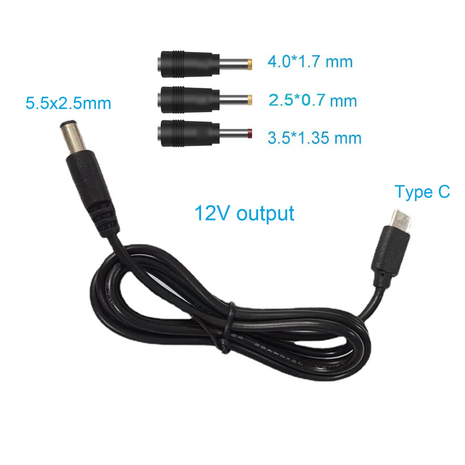 Kabel USB C/type-c PD do 9V 5.5x2.5mm kabel zasilający do większości urządzeń 9V USB C męski przedłużacz kabla