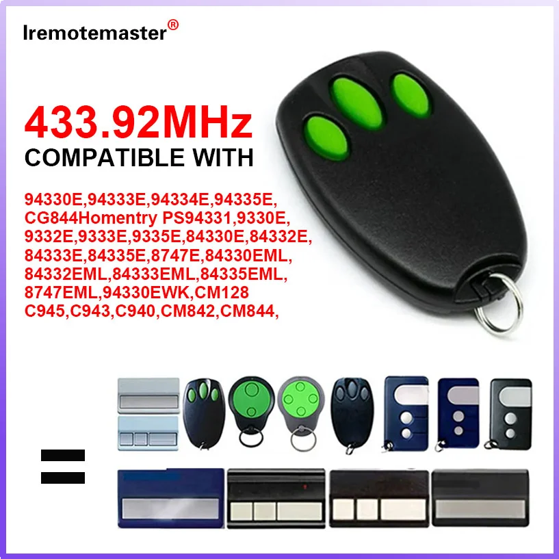 For Merlin Garage Gate Door Remote Control Compatible with C945 C940 C943 CM842