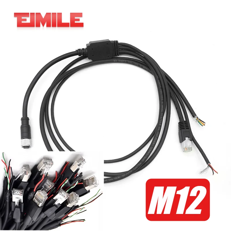 M12 Livox HAP (TX) Mid 360 Mid-70 Lidar Navigation Mapping Salm Livox Tech 1 to 3 Wire M12 Aviation Connector Sensor Cable XT60