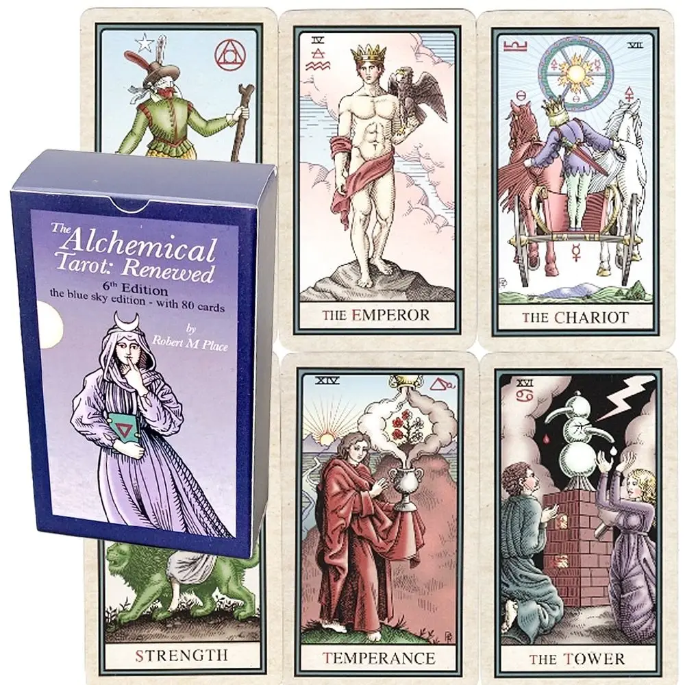 Alchemical Tarot Card Full 80 Brand Tarot Sixth Edition 12*7cm 80 Vettel The Alchemical