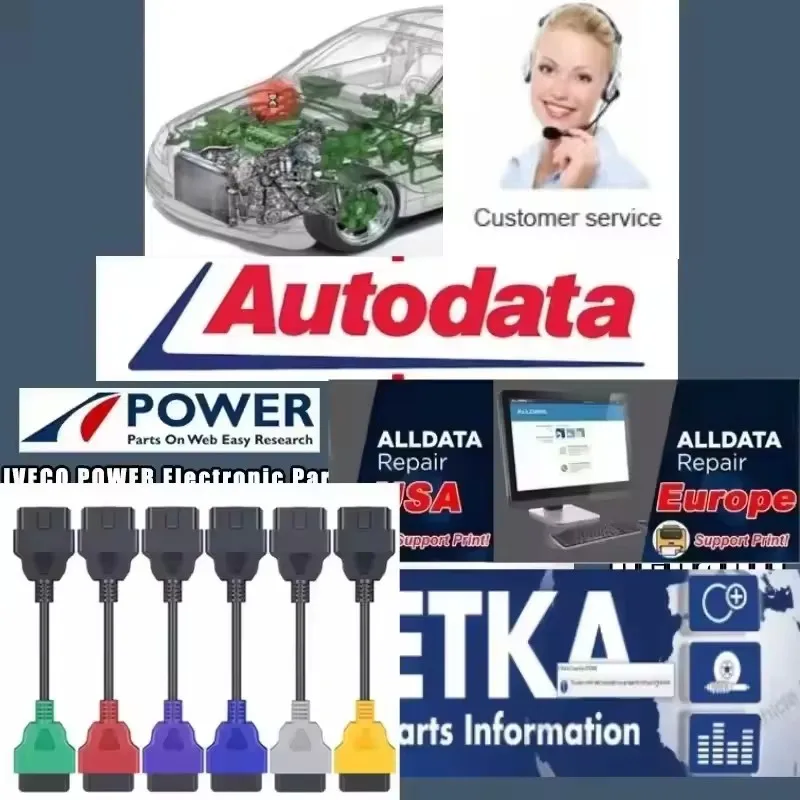 2024 Alldata 10.53 + معلومات automaticios 3.45 + Mi.chell 2015 + ATSG + Vivid Workshop + ElsaWin ET.A 8.3 Software de reparalos de