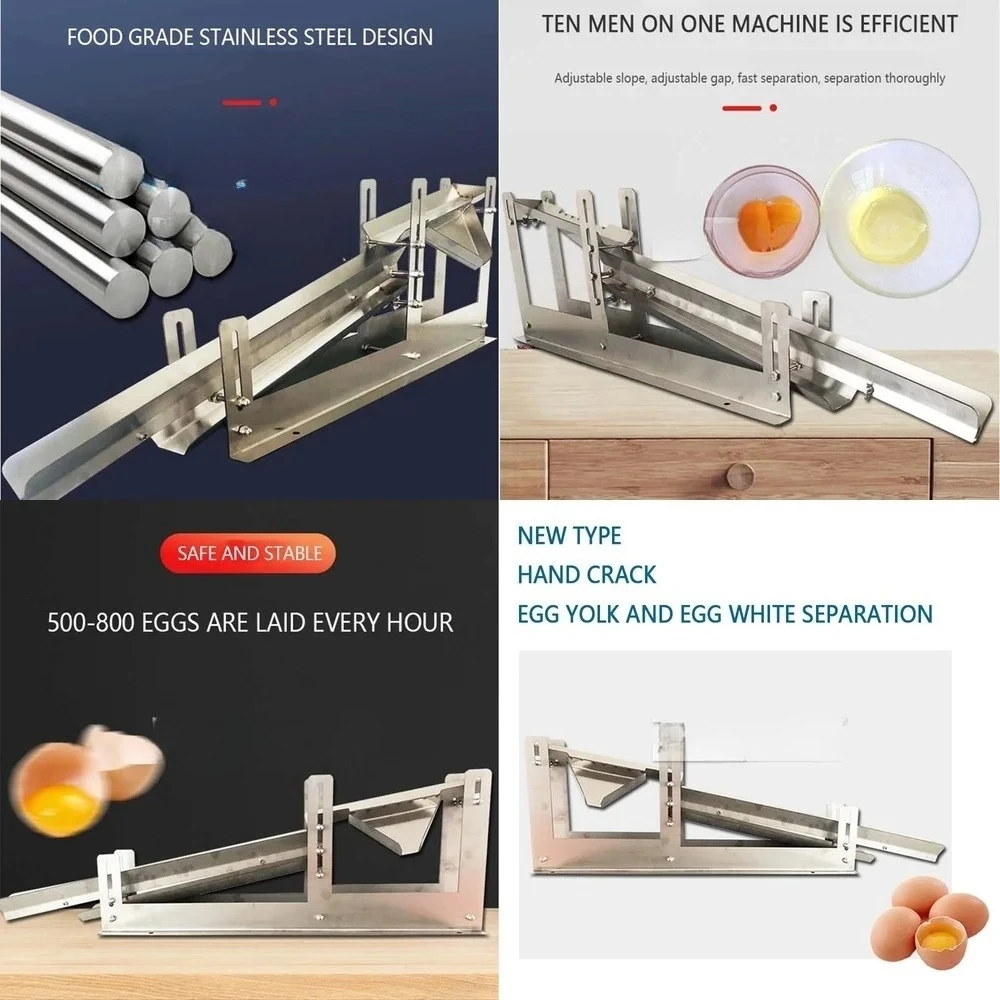 Commercial Manual Egg Liquid Separator for Baking Tools Stainless Steel Egg Yolk Filter Kitchen Appliance Food Prep Equipment