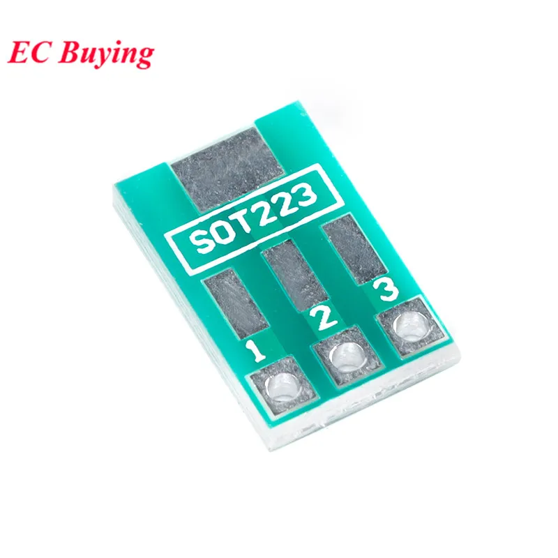 2Pc-100Pcs SOT89 SOT223 To DIP IC Adapter PCB Board SOT-89 SOT-223 Converter Transfer Plate 1.5mm 2.3mm to 2.54mm Pitch Pinboard