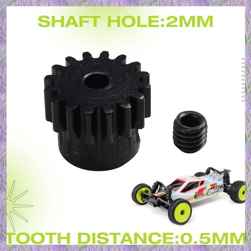 Milieuvriendelijke Stalen Rondsel 16T 0.5M 2Mm As Voor LOSI 1/24 Micro-B 2WD Buggy LOSI Micro-B Gear 16T