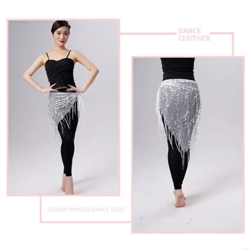 Q0ke Belly Dance Hip Scali, Sweet Belly Dance Spódnica Wrap Costins Belly Dance Costume