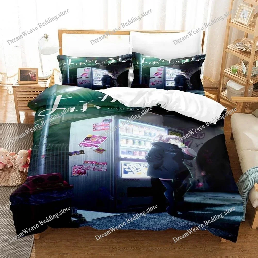 Bedding Decor New 3D Printing Anime CALL OF THE NIGHT Bedding Set Single Twin Full Queen King Size Bed Set Adult Kid Bedroom Duv