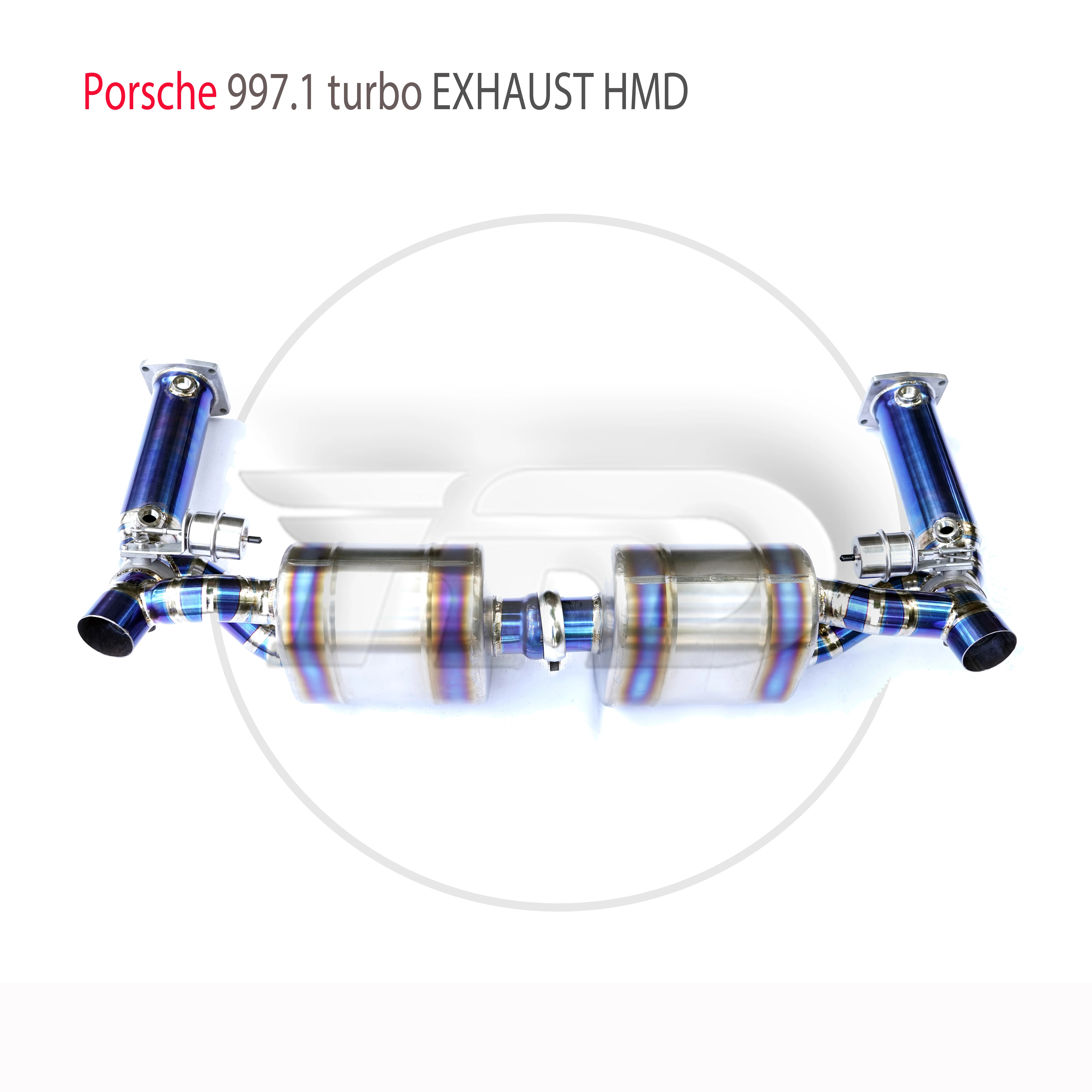 HMD Titanium Alloy Exhaust System is Suitable For Porsche 911 997.1 Turbo Auto Modification Electronic Valve Catback Pipe