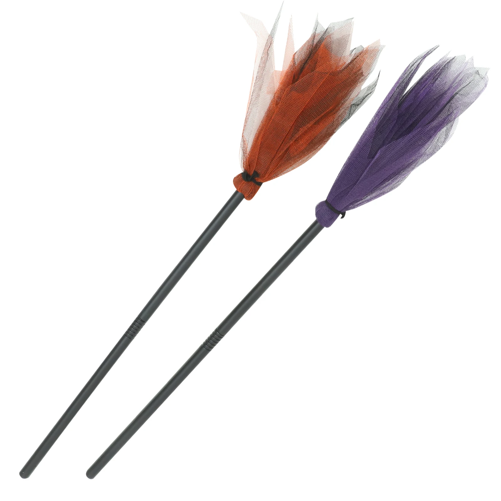 

2Pcs Halloween Witch Broom Children Masquerade Purple ange Detachable Lightweight Portable Camping Hiking