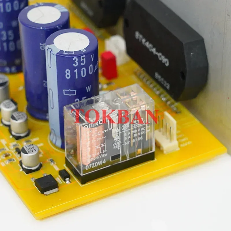 Tokban 50W * 2 STK404-090 Papan Amplifier Daya 2 Saluran Stereo Suara Daya Tinggi Hangat AC Ganda 22-35V Papan Amplifier Audio HIFI