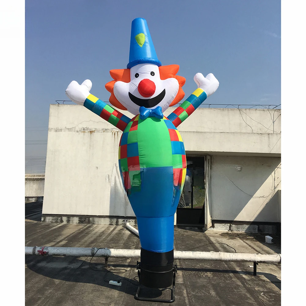 3mh Advertising Clown Inflatable Air Dancer Sky Dancer Inflatable Wave Man With Air Blower For Wedding Decoration