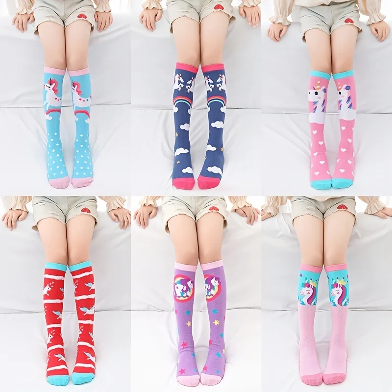 1 Pair Kids Footless Knee High Socks, Unisex Dance Socks, Stretchy No-Heel Socks for Boys Girls