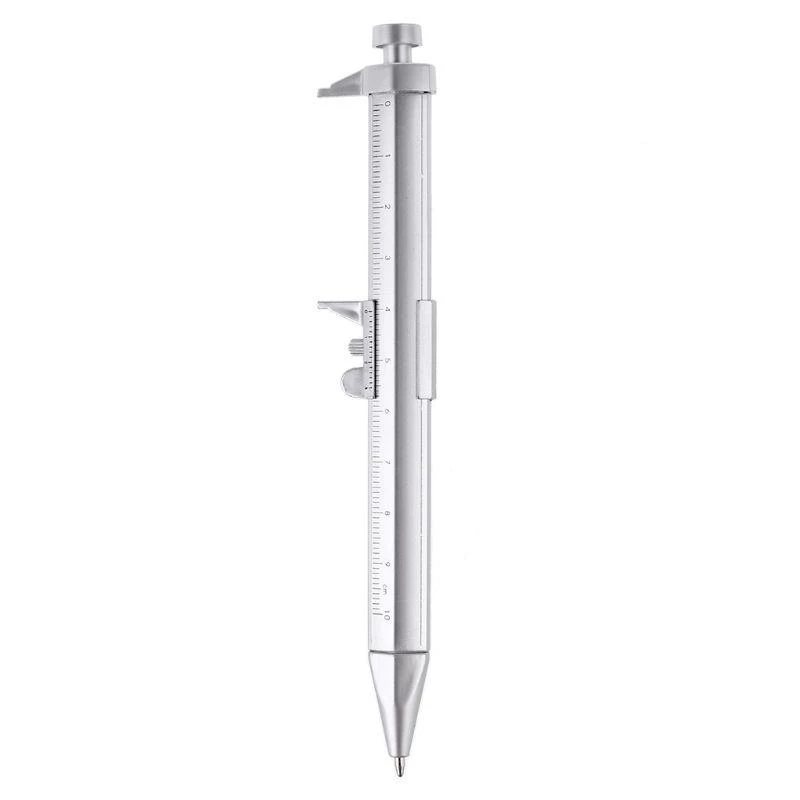 F92B Plastic Bolígrafo Pen Vernier Caliper Regla Multifunción 2in1 Reglas bolígrafos gel