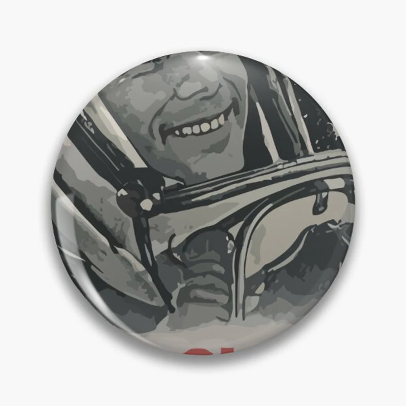 Space Theme CCCP Rocket Cosmonaut Brooch Soviet Yuri Gagarin Funny Creative Cartoon Pin Spacecraft Badge Accessory for Men 58mm