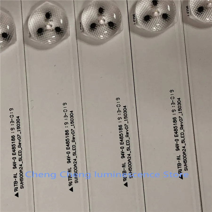 11 PCS 493mm LED strip 5leds For Hi sense 50'' TV E257384 SVH500A24 5LED Rev06 140303 T500HVN07.1 HD500DF-B54 LTDN50K220WSD image 3