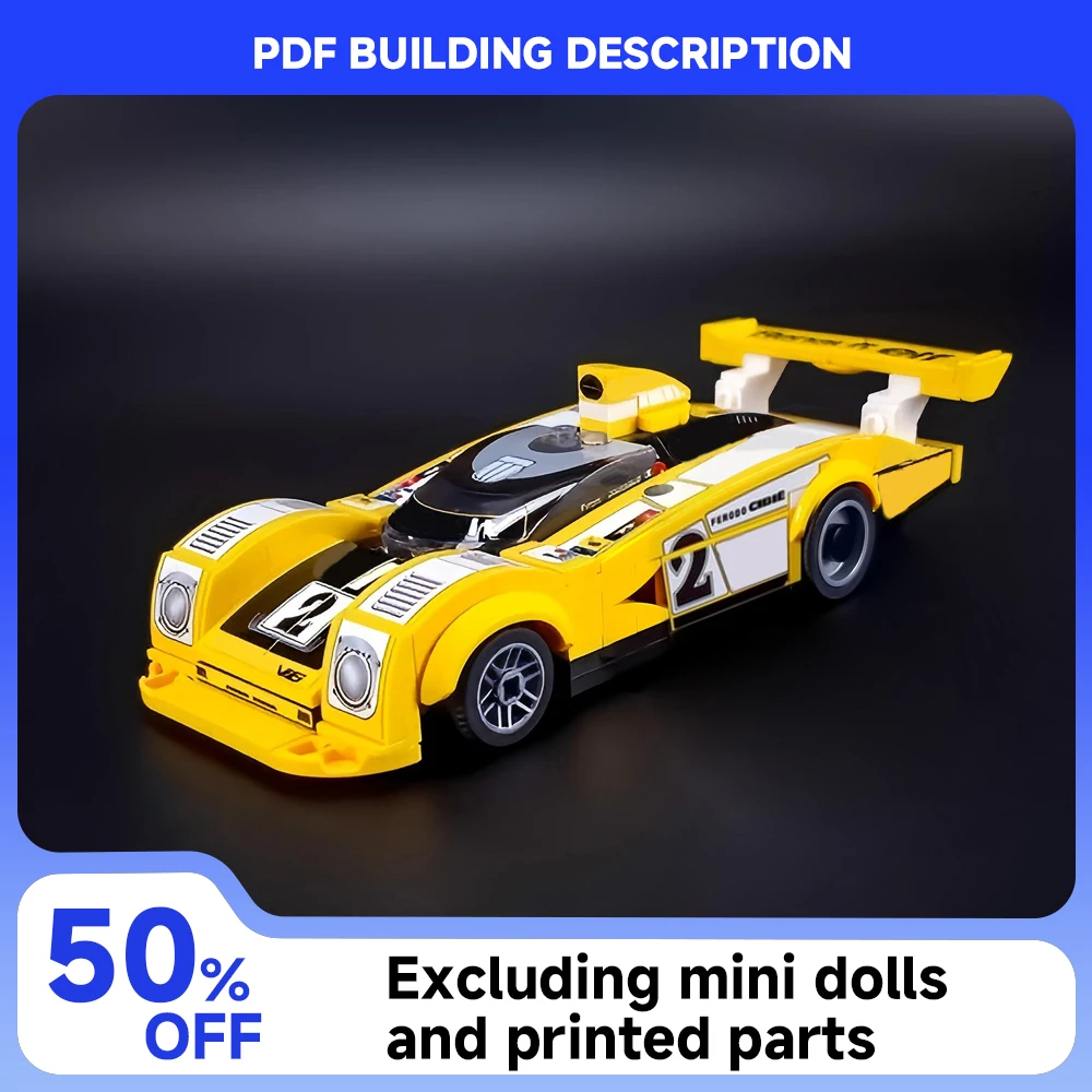 

238PCS MOC Racing Series Technology Car Model Building Blocks WEC IMSA Le Mans A442B DIY Assembly Toys Children Boy Gift Set