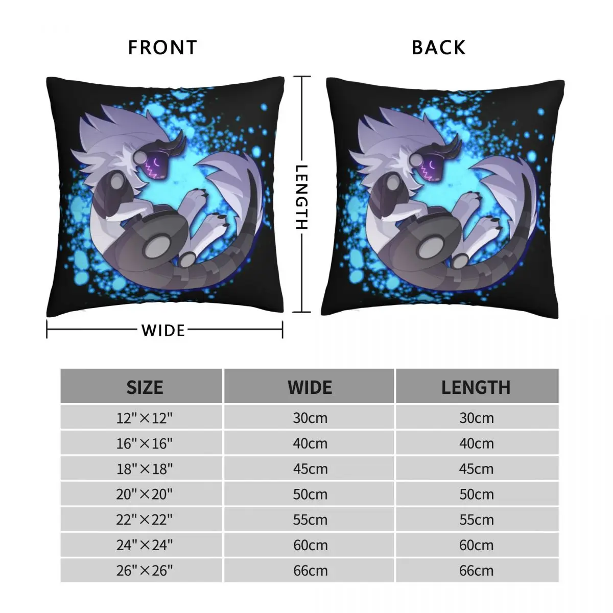 Protogen Pillowcase Polyester Linen Velvet Pattern Zip Decor Pillow Case Car Cushion Case Wholesale