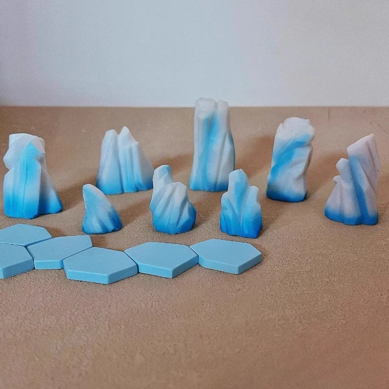 Emulation Miniature Iceberg Ice Cube Micro Scenery Sand Table Shooting Model Props Decoration Ornaments