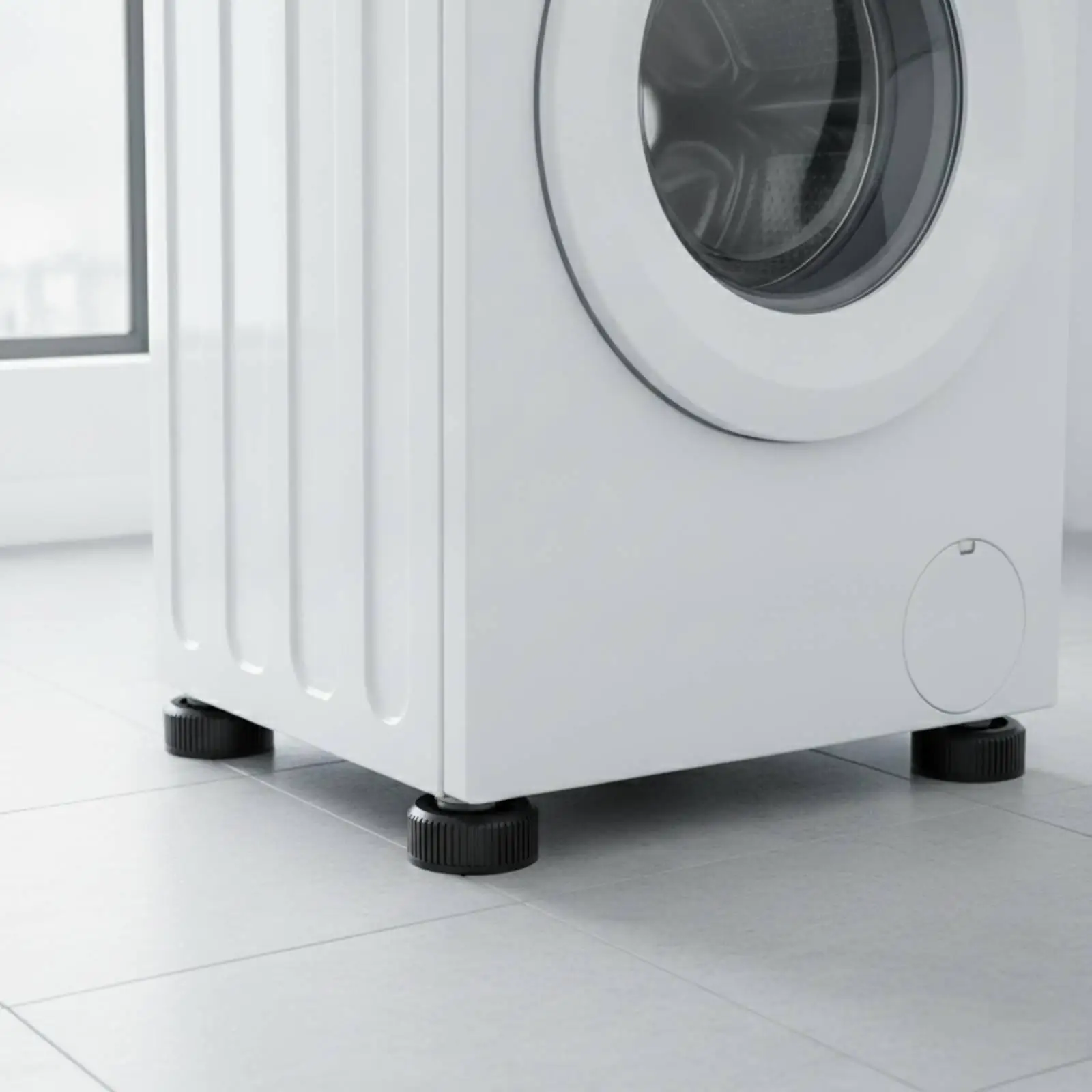 Round Washing Machine Support Pad for Appliances with Feet Under 5cm Anti Noise Cushion for Furniture and Laundry Units