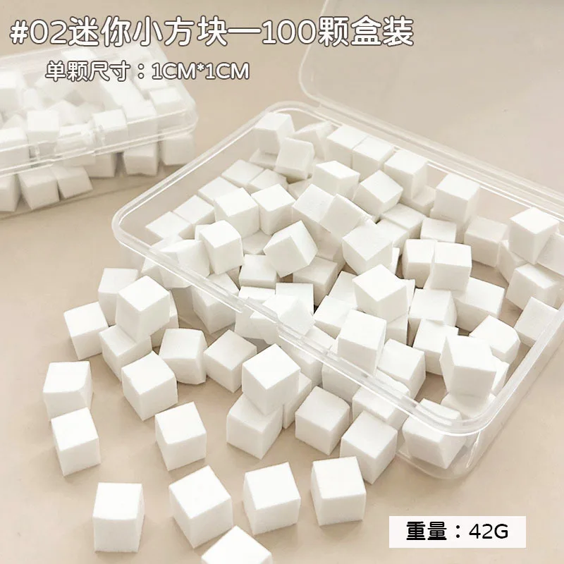 Small Square Nail Art Soft Sponge Set Gradient Halo Dyeing Nail Brushes Grab Pen DIY Manicure Supplies Stamper Tools Dotting Pen