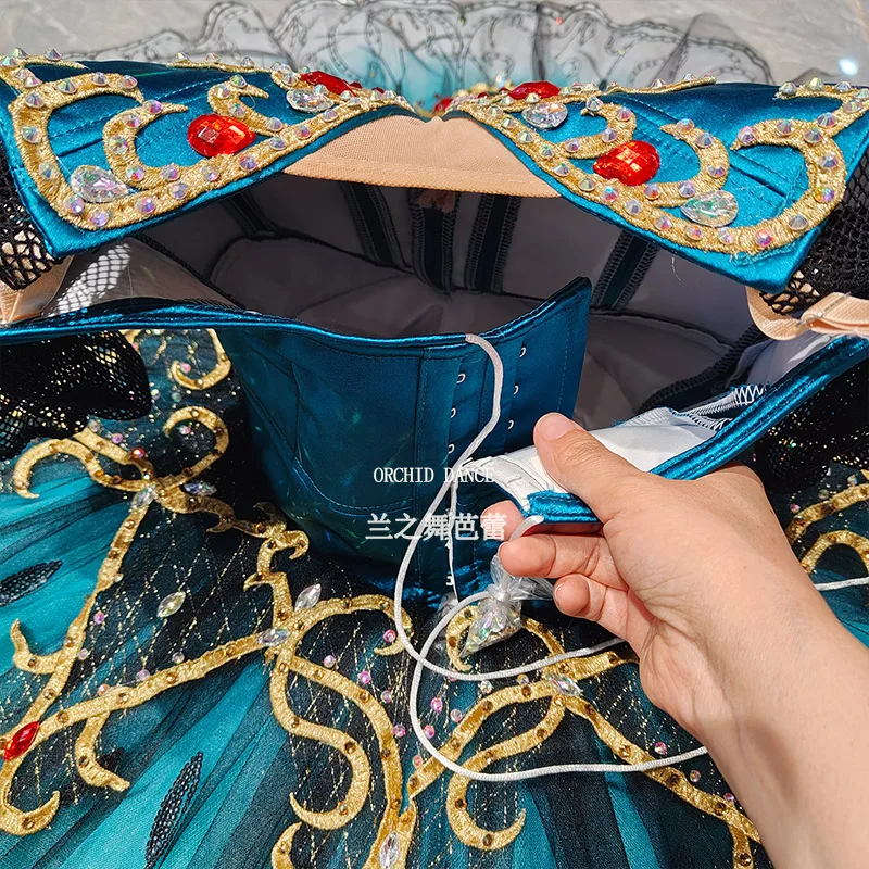 BT250672 Profesjonalne, szyte na miarę, w dowolnym kolorze, kostiumy baletowe tutu dla dzieci, dziewcząt, kobiet i dorosłych, niebieskie