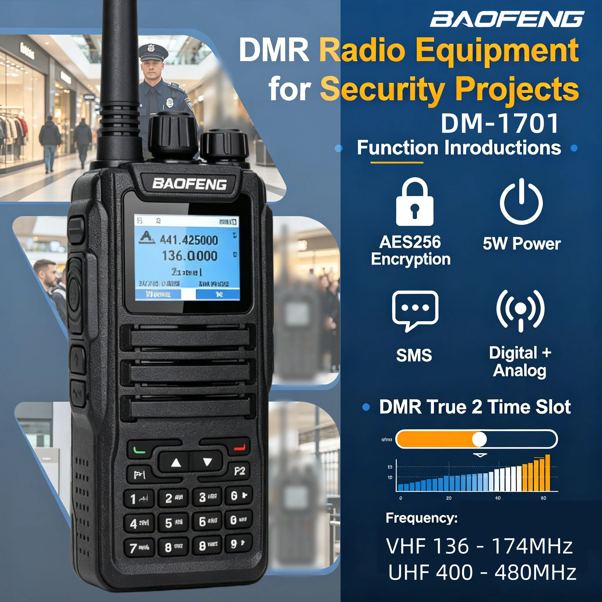 baofeng-dm-1701-5w-uhf-vhf-talkie-walkie-longue-portee-a-double-fente-temporelle-avec-batterie-2200-mah-pour-l'exterieur